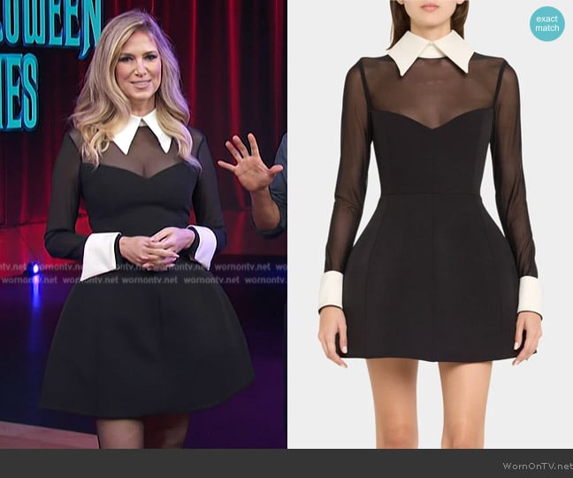 Bronx and Banco Wednesday Long-Sleeve Minidress worn by Nikki Novak on Access Hollywood