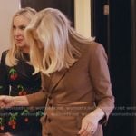 Gina’s brown cutout blazer dress on The Real Housewives of Orange County