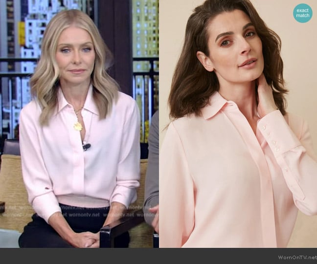 Numi The Simone Button-Up Blouse worn by Kelly Ripa on Live with Kelly and Mark