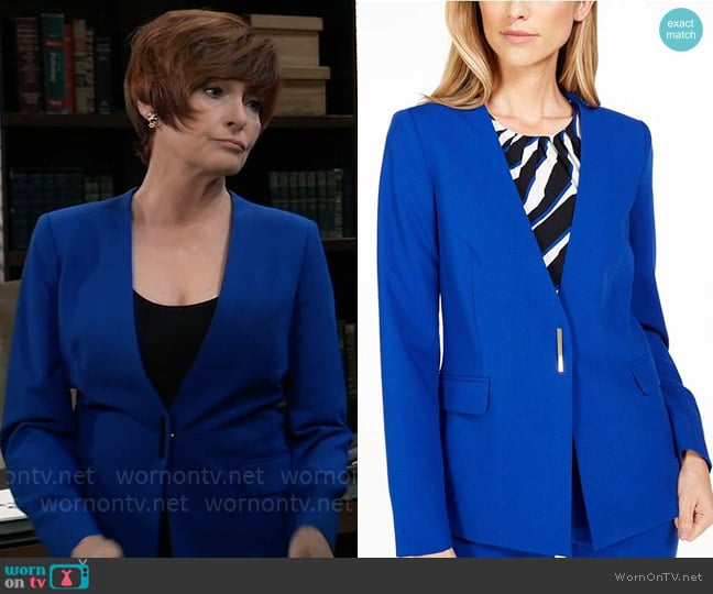 Calvin Klein Blazer worn by Diane Miller (Carolyn Hennesy) on General Hospital