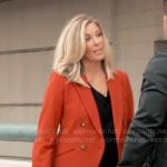 Carly’s burnt orange blazer on General Hospital