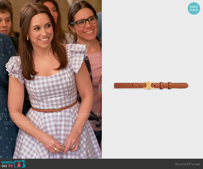 Lacey Chabert’s belt on Celebrations with Lacey Chabert