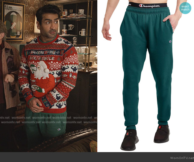 Champion Powerblend Retro Joggers worn by Rudy (Kumail Nanjiani) on Only Murders in the Building