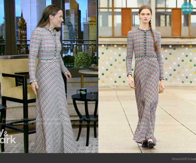 Chanel 2025 Cruise Collection worn by Riley Keough on Live with Kelly and Mark