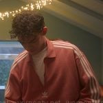 Charlie’s coral Adidas pullover on Heartstopper