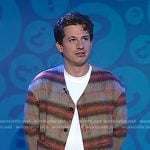 Charlie Puth’s beige plaid mohair jacket on Today