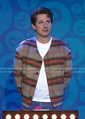 Charlie Puth’s beige plaid mohair jacket on Today