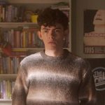 Charlie’s brown ombre sweater on Heartstopper