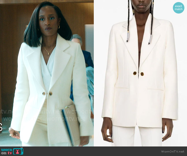 Olympia’s white blazer on Matlock