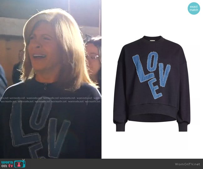 Cinq a Sept Love Brandy Sweatshirt worn by Hoda Kotb on Today