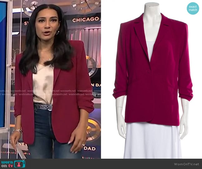 Cinq a Sept Khloe Blazer worn by Morgan Radford on NBC News Daily