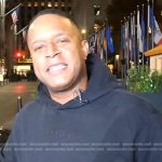 Craig Melvin’s black logo hoodie on Today