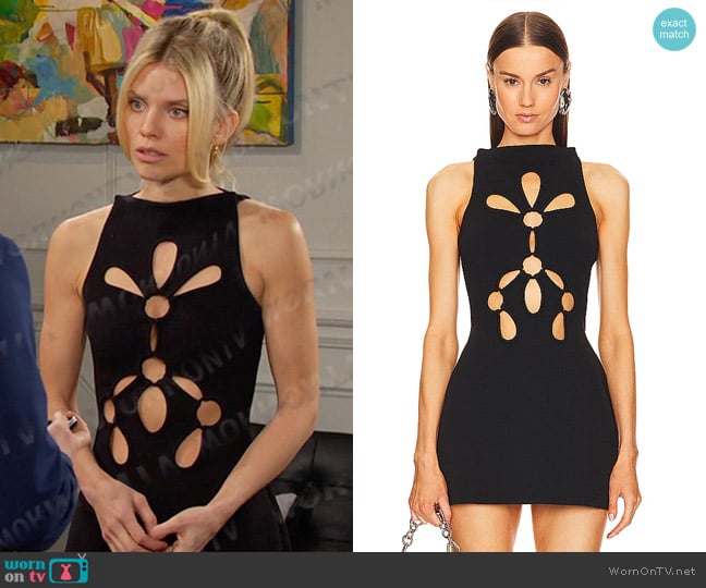 Cult Gaia Franco Dress worn by Catherina Greene (AnnaLynne McCord) on Days of our Lives