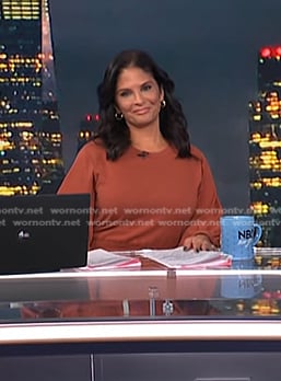 Darlene's brown sweater dress on Today