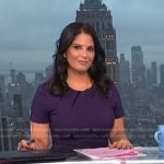 Darlene’s purple velvet inset dress on Today