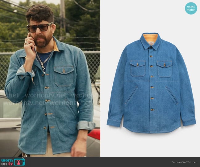 Harry’s denim shirt jacket on The Equalizer