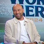 Derek Jeter’s suede jacket on Good Morning America