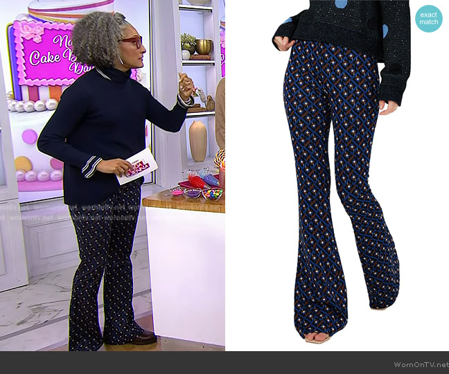 Diane von Furstenberg greg wool-blend pant worn by Carla Hall on Today