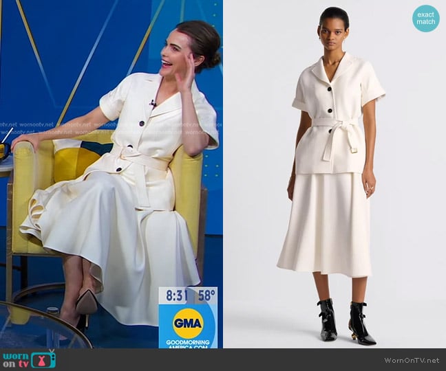 Keri Russell’s white skirt on Good Morning America