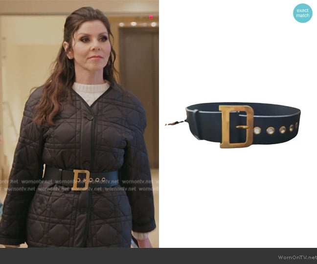 Dior Leather Belt worn by Heather Dubrow on The Real Housewives of Orange County