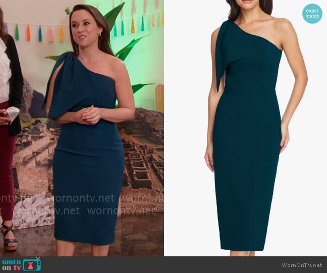 Lacey Chabert’s one-shoulder dress on Celebrations with Lacey Chabert