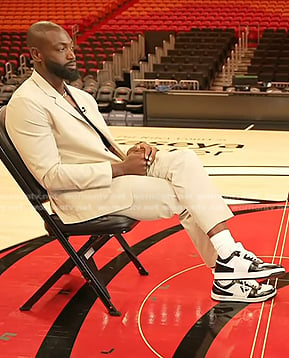 Dwyane Wade's black and white sneakers on Today