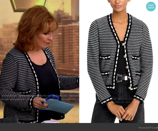 Elie Tahari The Alta Cardigan worn by Joy Behar on The View