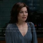 Elizabeth’s blue blouse on General Hospital