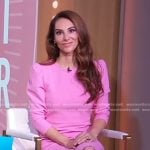 Dr. Elizabeth Comen’s pink puff sleeve dress on Good Morning America