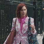 Elsbeth’s pink floral print blazer on Elsbeth