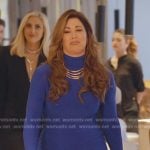 Emily’s blue mini dress on The Real Housewives of Orange County