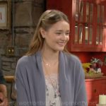 Faith’s floral and striped cami on The Young and the Restless