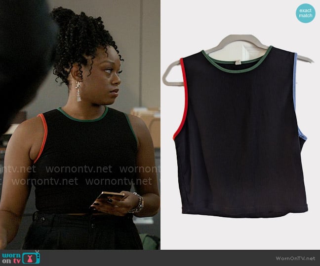 Fashion Brand Company Crop Tank Top worn by Izzy Letts (Jazz Raycole) on The Lincoln Lawyer