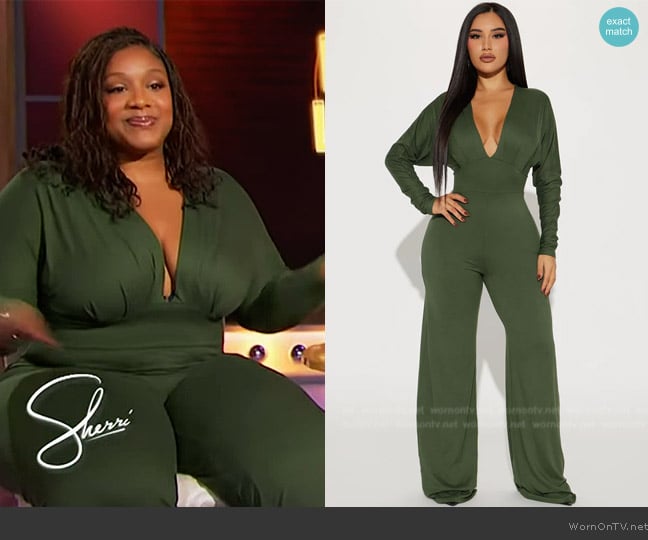 Fashion Nova Bail Me Out Jumpsuit worn by Tacarra Williams on Sherri