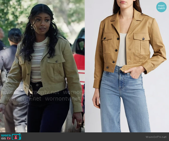 Frame Cropped Utility Jacket worn by Daphne (Javicia Leslie) on High Potential