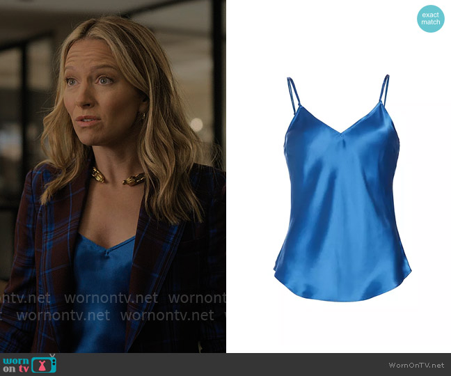 Frame Double Strap Silk Camisole worn by Lorna Crane (Becki Newton) on The Lincoln Lawyer