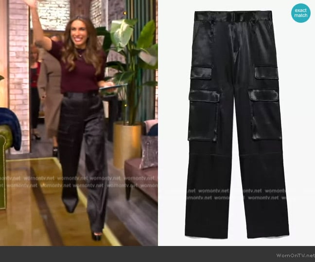 Frame Relaxed Straight Cargo Pants worn by Alyssa Farah Griffin on The View