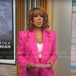 Gayle King’s pink suit on CBS Mornings