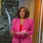 Gayle King’s pink suit on CBS Mornings