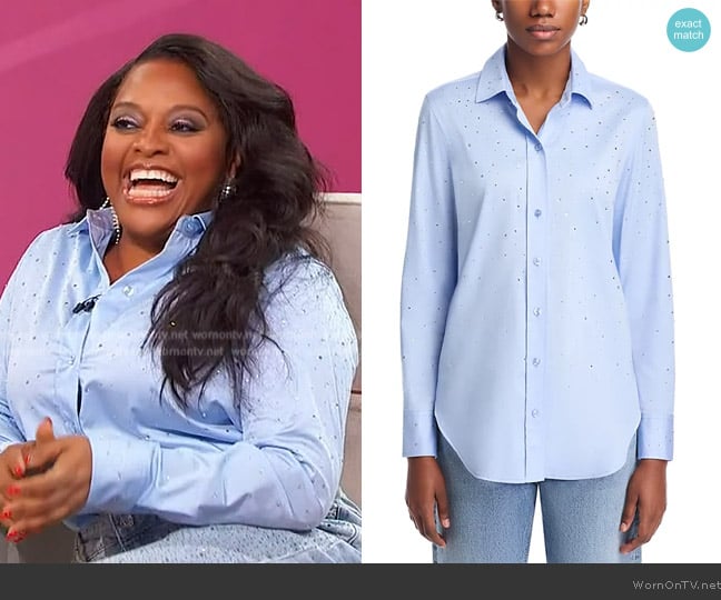 Generation Love Marcello Rhinestone Shirt worn by Sherri Shepherd on Sherri