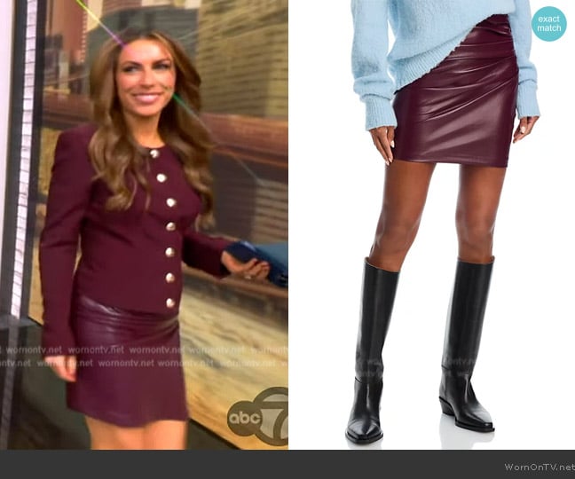 Generation Love Mila Faux Leather Mini Skirt worn by Alyssa Farah Griffin on The View