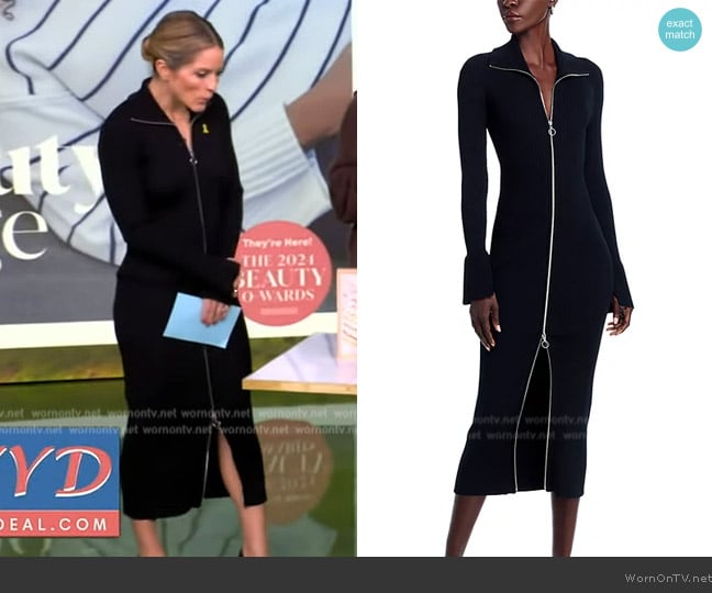 Generation Love Saylor Rib-Knit Midi Dress worn by Sara Haines on The View