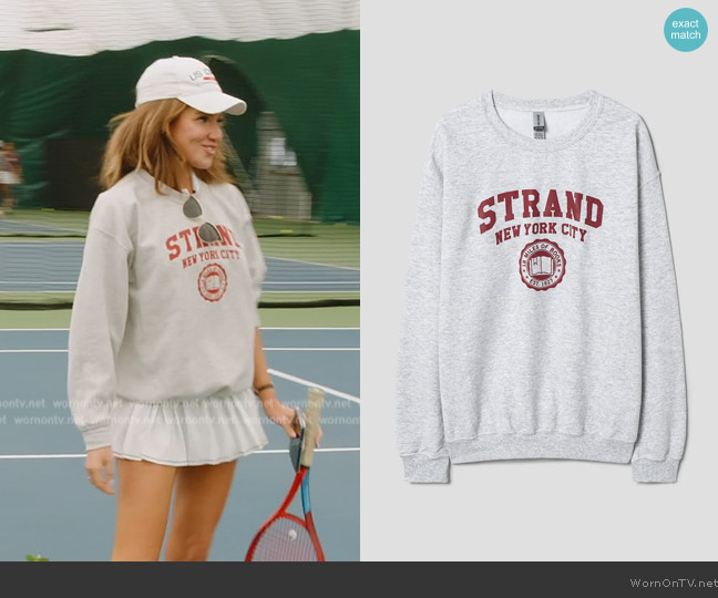 Gildan Grey and Red Sweatshirt worn by Brynn Whitfield on The Real Housewives of New York City