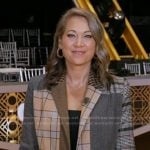 Ginger’s plaid patchwork blazer on Good Morning America