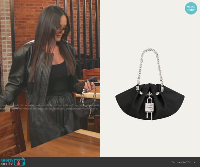 Givenchy Mini Kenny Top-Handle Bag worn by Lisa Barlow on The Real Housewives of Salt Lake City