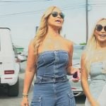 Gizelle’s denim jumpsuit on The Real Housewives of Potomac