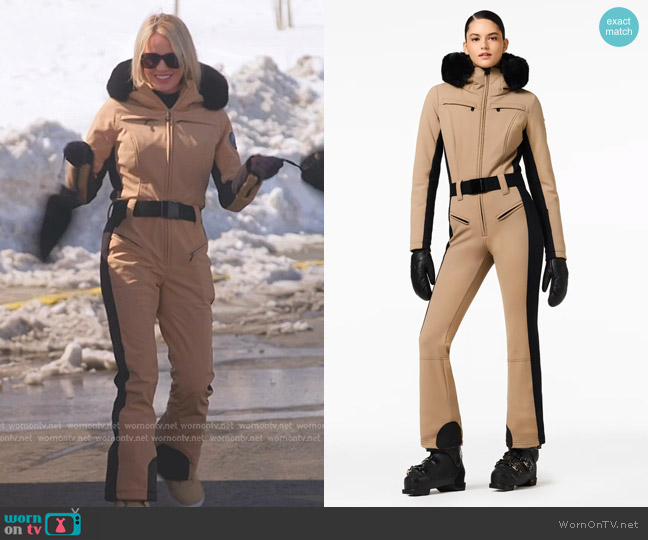 Goldbergh Parry Faux Border Ski Suit in marmottes worn by Whitney Rose on The Real Housewives of Salt Lake City