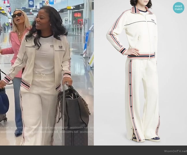 Jassi’s white stripe pants on RHOP