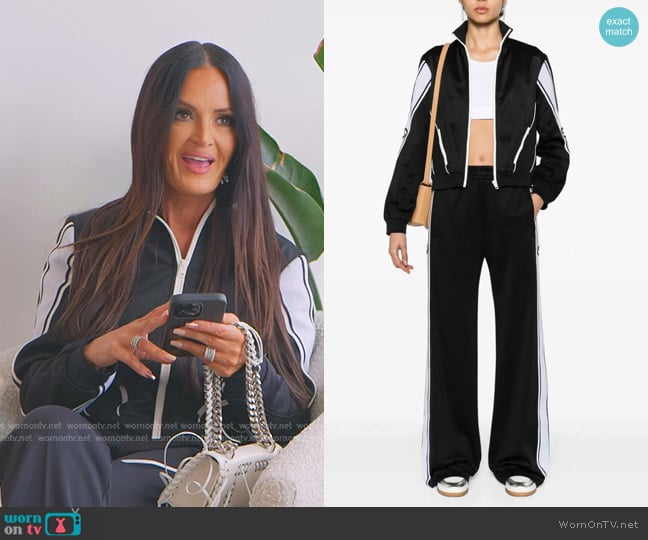 Gucci Interlocking G-embroidered Jacket and Track Pants worn by Lisa Barlow on The Real Housewives of Salt Lake City