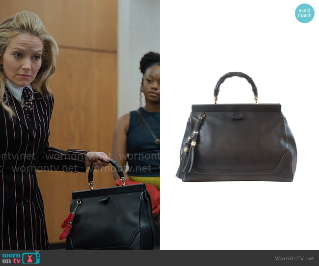 Gucci Bamboo Top Handle Bag worn by Lorna Crane (Becki Newton) on The Lincoln Lawyer